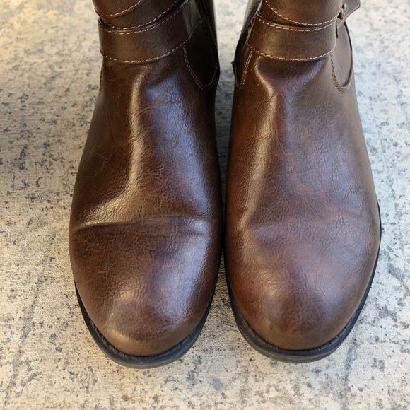 Torrid Brown Faux Leather Riding Boots Size 9 W - Picture 2 of 8